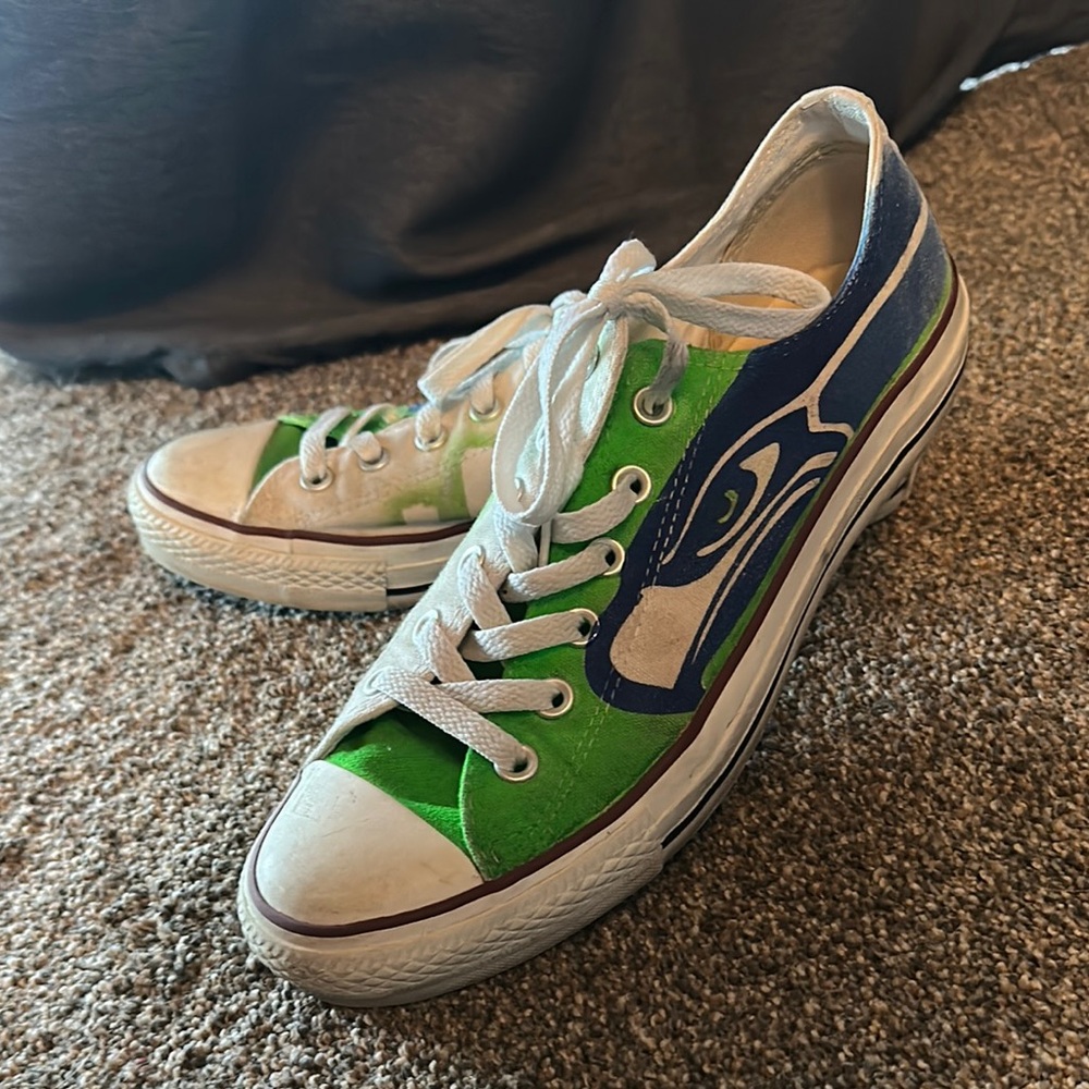 Seahawks custom Converse Sneakers